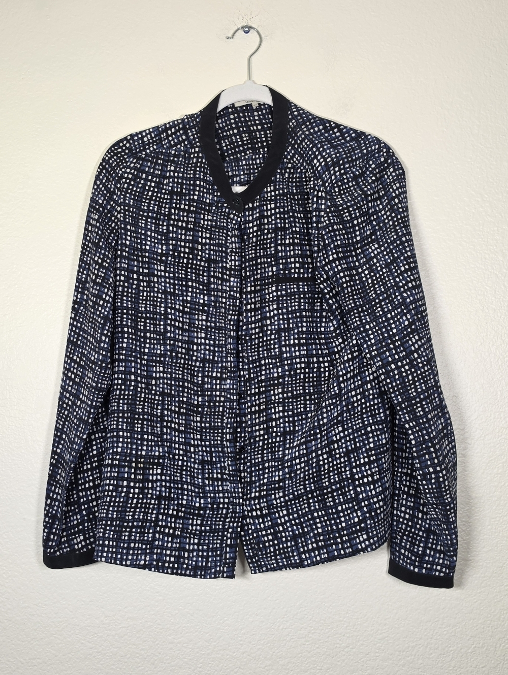 GERARD DAREL Printed Silk Blouse 40